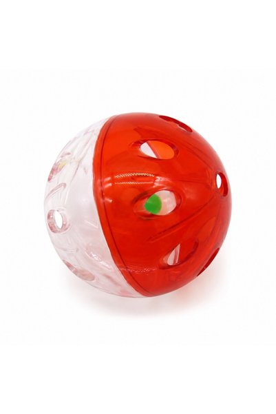 FOXMAG24 Toy Transparent Ball with Bell for Cats, Multicolor