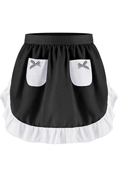 TERRIFI Kitchen Apron for Women with Pockets - Classic Ruffled Cooking Apron ...