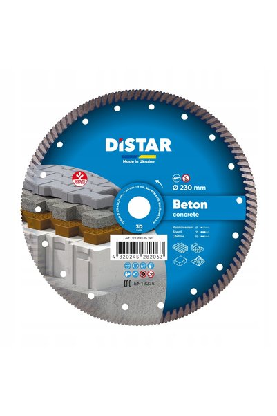 Distar Disc diamantat de tăiere pentru beton Turbo Beton 230mm