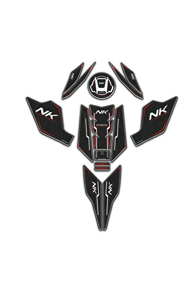 Redline Grafik CfMoto NK 250 2023 - 2027 Uyumlu Tank Pad Kuyruk Pad Kafa Pad ...