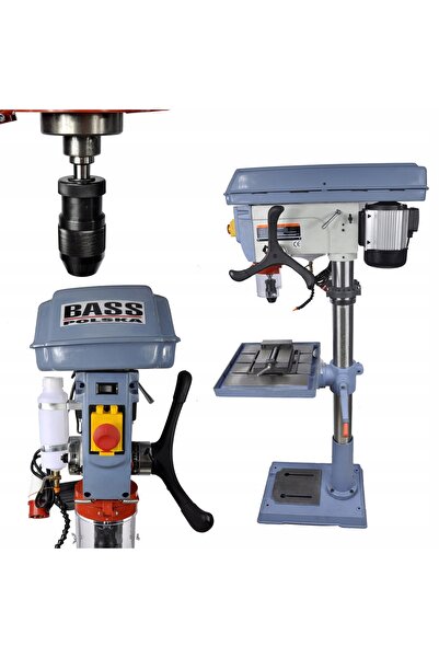 Bass Mașină de găurit cu coloană de banc de 6 inch, 1500W, cu menghină de mașină