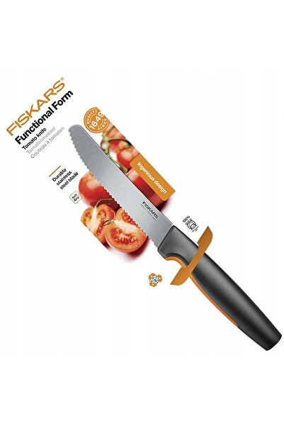FiSKARS Cuțit de roșii FF 11 cm, cuțit de bucătărie, cu lamă zimțată pentru l...
