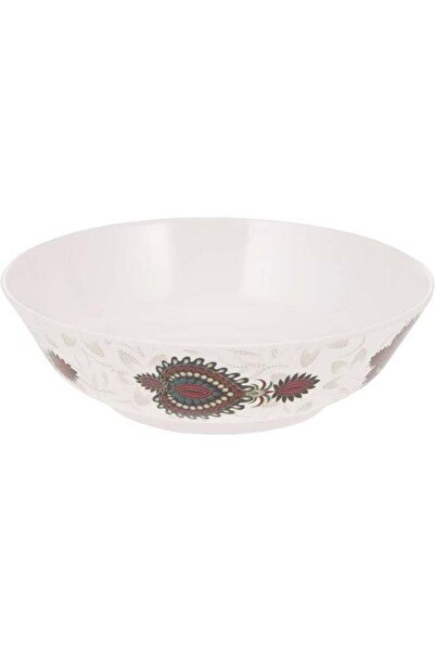 Generic Dinewell Melamine Jewels Serving Bowl, 21 Cm, White White 21cm