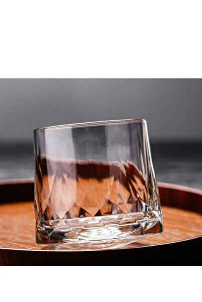 Generic 6 Pack Rock Glass Heavy Great Grip Spinning Glasses Diamond Cut Top C...