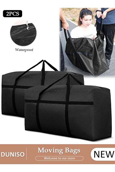 Generic 2-Piece Heavy-Duty Storage Bags With Zippers, Extra Large Durable Clo...