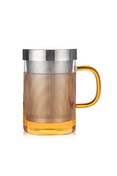 Generic Borosilicate Glass Tea Mug Cup Glasses with Stainless Steel Infuser &...