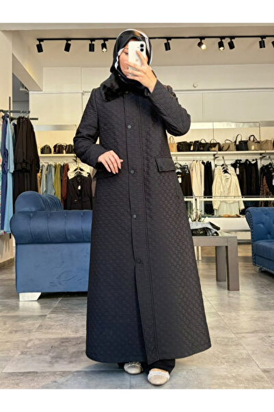 Zühre معطف نسائي من نست باللون الأسود 14158