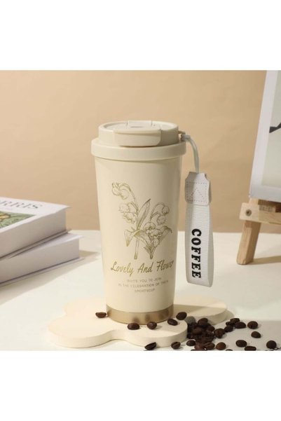 Generic Travel Coffee Mug 530ml Stainless Steel,Tea Mug for Drinks, Double-wa...