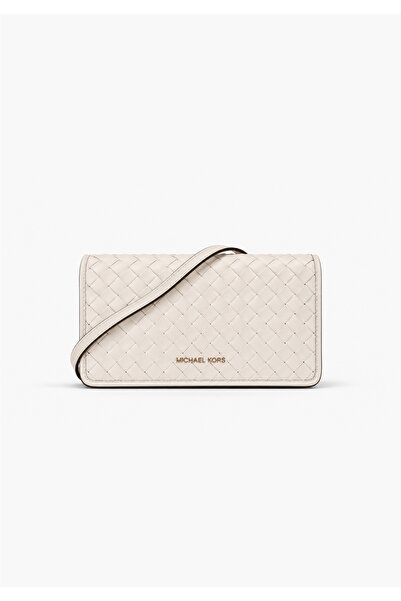 Michael Kors Τσάντα Χιαστί Jet Set Travel Κρεμ (35R6GTVC8Y) Γυναικεία