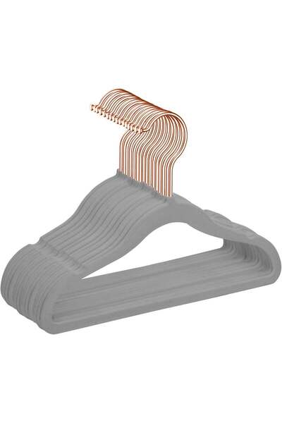 Generic MIZGI Premium Kids Velvet Hangers - Pack of 50 with Copper/Rose Gold ...