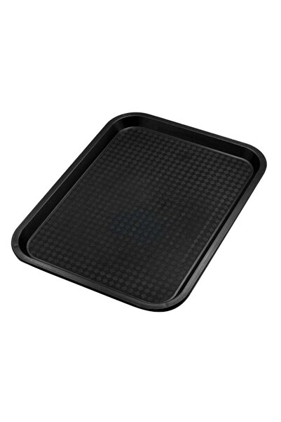 Generic Sunnex Polypropylene Fast Food Tray – Black Serving Tray 41.5 x 31 cm...