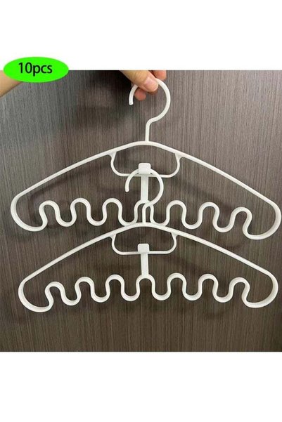 Generic Wave Pattern Stackable Hanger, Sling Underwear Plastic Hanger,Non Sli...
