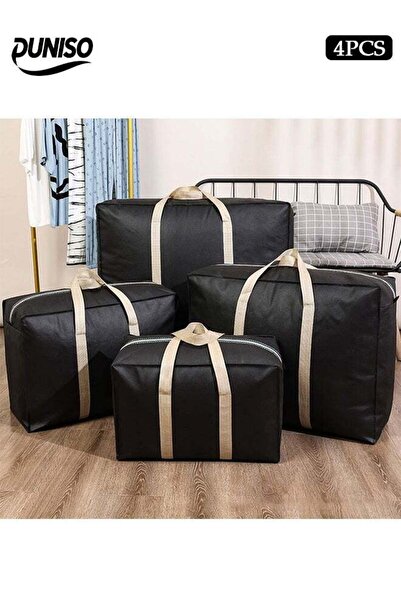 Generic 4 Pack Moving Storage Bag with Zipper, Large Capacity Multipurpose Cl...