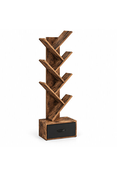 Bukela Modern Bookshelf Black, Multi-Tier Open Shelf Storage Rack, Sturdy Dis...