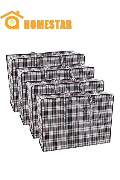 Generic Pack of 4 Strong Storage Laundry Bags, Big Moving, Shopping Bags with...