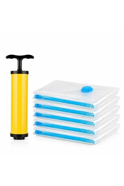 Generic Pack of 5 Jumbo Vacuum Storage Bags with Pump – Extra Large Space Sav...