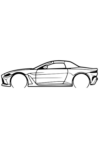 OEM Decorație Aston Martin Vantage Roadster 2023 – Siluetă 3D, design auto mi...