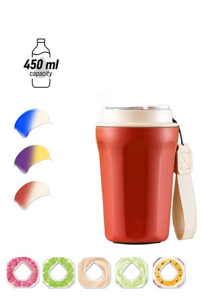 Generic Air Flavoured Water Bottle With Straw & 5 Scent Flavoured Pods 450Ml ...