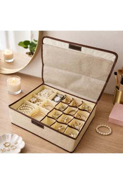 Generic Fabric Storage Box with Lid, Closet Organizer with Dividers, Foldable...