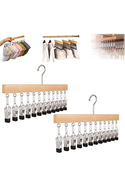 Generic Closet Organizer with 12Clips, Space Saving Hanging Closet Organizer,...