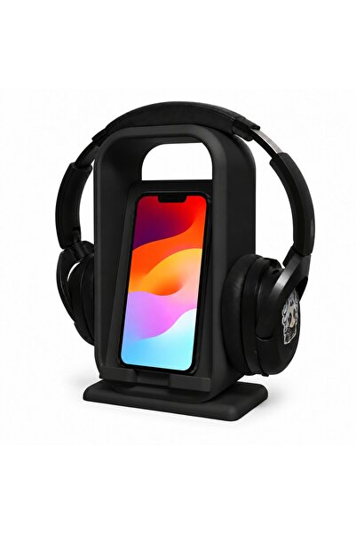 OEM Suport premium 2-în-1 pentru căști și telefon, organizator vertical de bi...