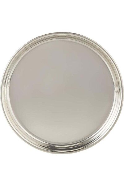 Generic RAJ STAINLESS STEEL BEADED PLATE, 23.5 CM, SILVER, TB0001, DINNER PLA...