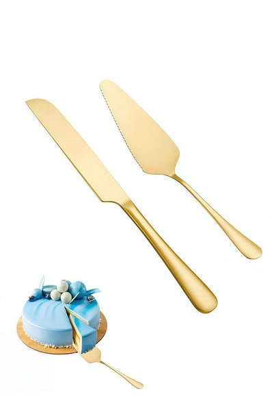 Generic Cake Serving Set Wedding Cake Knife and Server Set Cake Cutting Utens...