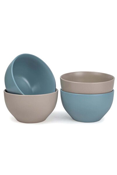 Generic Jaspe 4-Piece Deep Bowls Set Kitchen Dinnerware, Ceramic, Stoneware -...