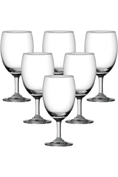 Generic Ocean Classic Water Goblet Glass, 350Ml, Set Of 6, Chalice Glass, Ste...