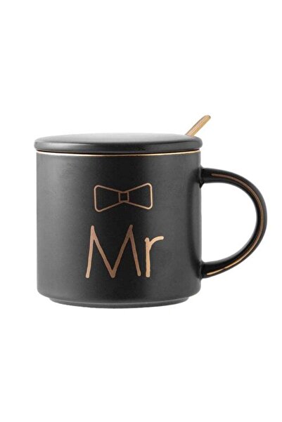 Generic Mr Coffee Mug, ceramic marble coffee/tea Cup with lid, Spoon set, per...