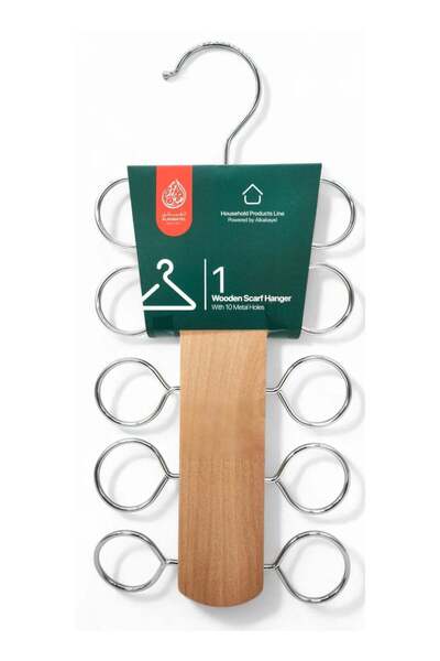 Generic Al Kabayel Wooden Scarf Hanger 10 Holders