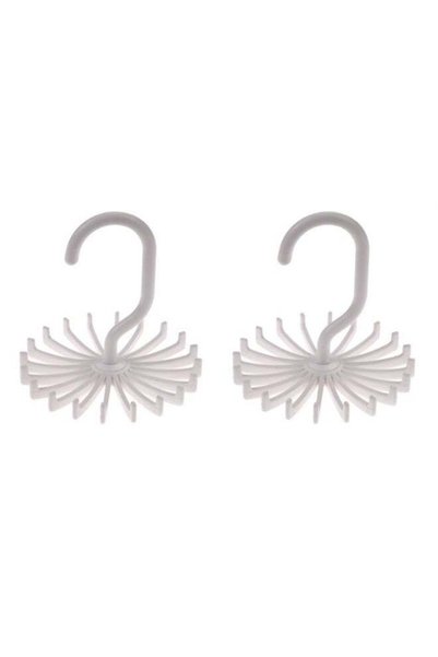 Generic 3 Pack Twirl Ties Rack Closet Organizer Tie Hanger Hook Headband Holder