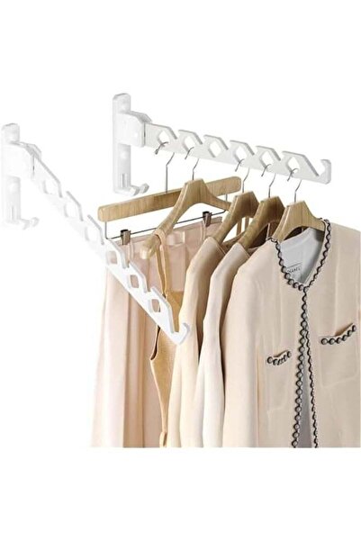 Generic 2Pack Wall Mount Coat Hanger ,Clothes Drying Organizer Rack,Garment H...