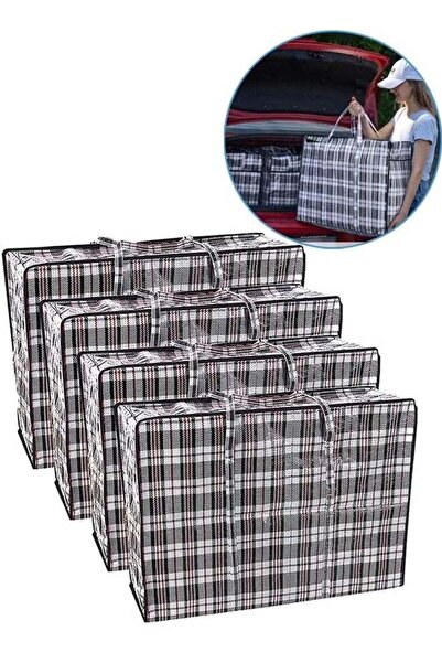 Generic 4 Pack Storage Bags Extra Large Moving Bags, 120L Laundry Bag with St...