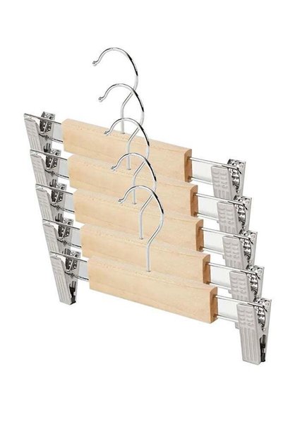 Generic Pack of 5 Non-Slip Seamless Multi-Function Belt Clip Solid Wood Hook ...