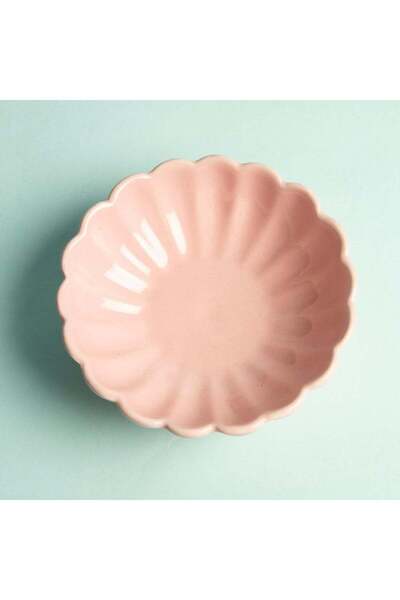 Generic Cute Pink Flower Ice Cream Floral Ceramic Bowl | Microwave Safe and D...