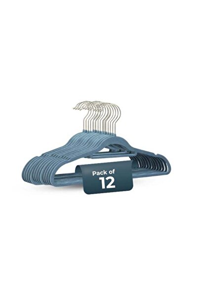 Generic Non-Slip Velvet Hangers 12 Pack – Slim Space Saving Clothes Hangers w...