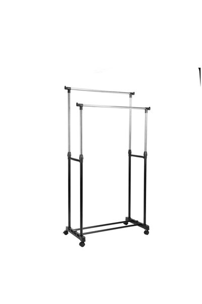 Generic Royalford Heavy-Duty Double Rail Clothes Rack 80 ﾗ 43 ﾗ 155 cm, Garme...