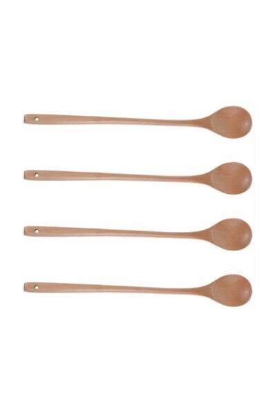 Generic Wood Spoon, 4Pcs Wood Mixing Spoon Long Handle Wooden Spoons Wood Sou...