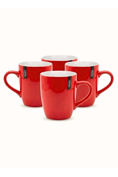 Generic Feelings Two-Tone Ceramic Mug Set of 4, 355ml Each – Elegant Stain-Re...