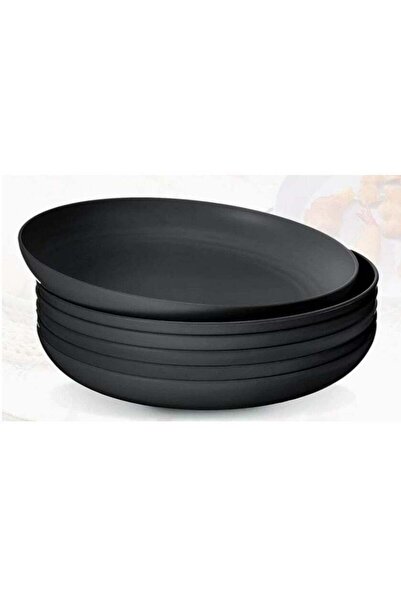 Generic 6 Pcs 9 Inch Plates Set Lightweight Unbreakable Deep Dinner Plates Re...