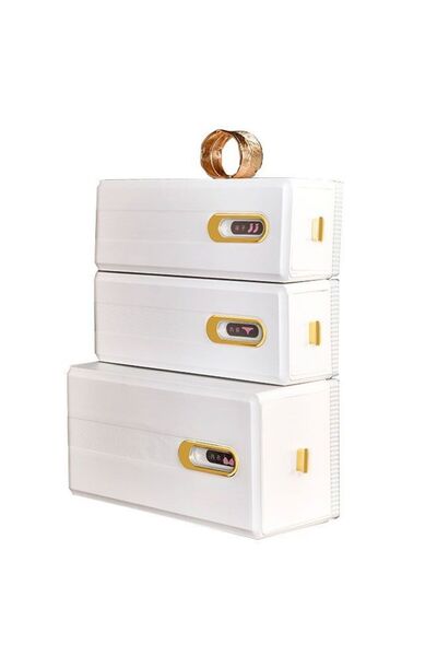 Generic 3pcs Underwear Storage Drawer Storage Box Wall Mounted Sliding Sock S...