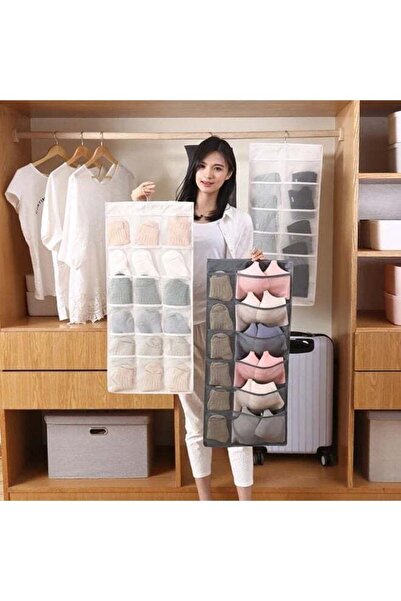 Generic Hanging Double-Sided Underwear & Sock Organizer - Dual-Sided Closet S...