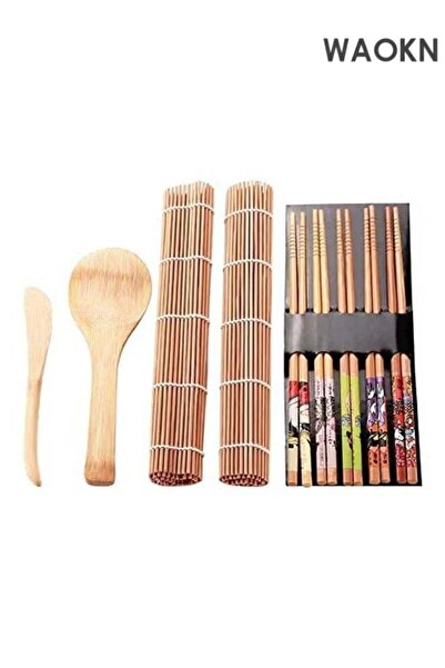 Generic Handy Sushi Making Kit, Bazooka Maker with Bamboo Sushi Rolling Mat, ...