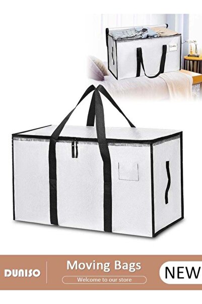 Generic Large Moving Bags, Foldable Storage Tote with Double Zippers, Storage...