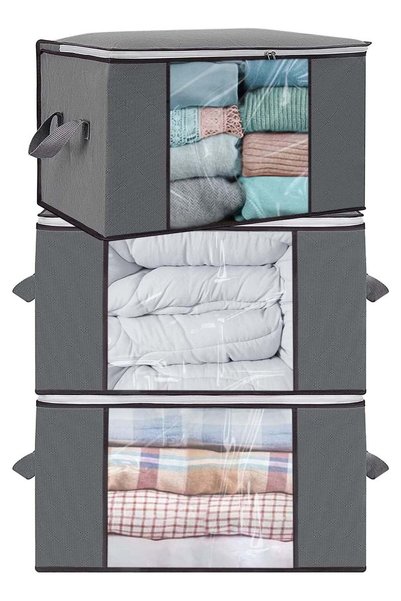 Generic 3 Pack Clothes Storage Bag Large Capacity Under Bed Storage Organizer...