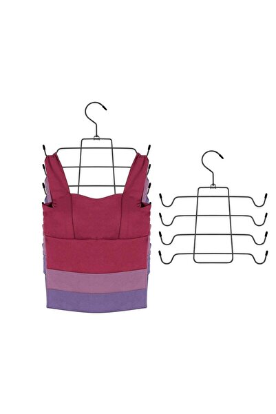 Generic Bra Hanger, 2 Pack Tank Top Hanger Organizer for Closet, 4 Storage Ca...