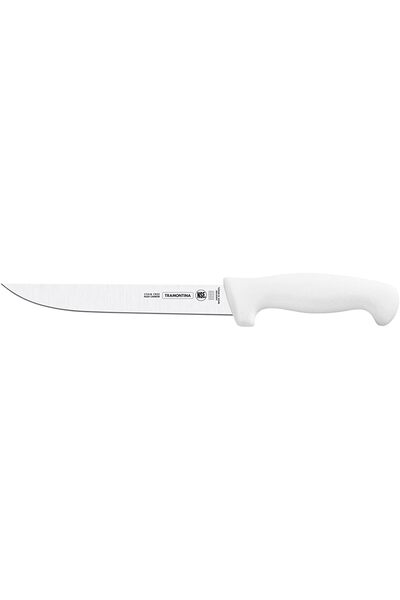 Generic Professional Boning Knife with Stainless-Steel Blade and White Polypr...