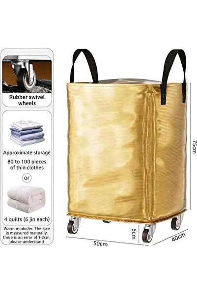 Generic Large Moving Bag with Wheels, 140L Waterproof Clothes Storage Bags wi...