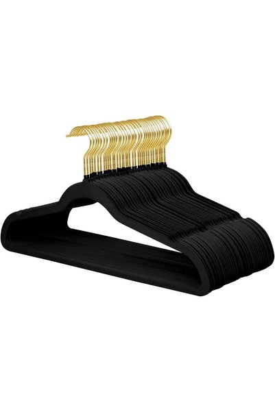 Generic ManGotree Ultra-Thin Velvet Hangers 36 Pack, Non-Slip Felt Hangers wi...